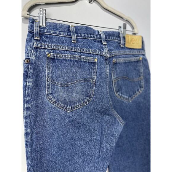 Lee Carpenter Jeans VTG Made in USA Union Straight Leg Medium Wash Men 35x30 - Picture 11 of 13